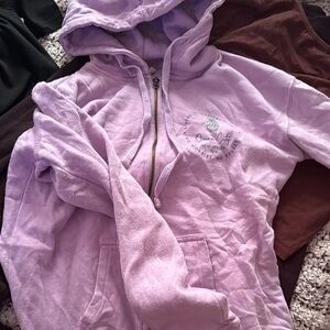 Women's Purple Hoodie Jacket